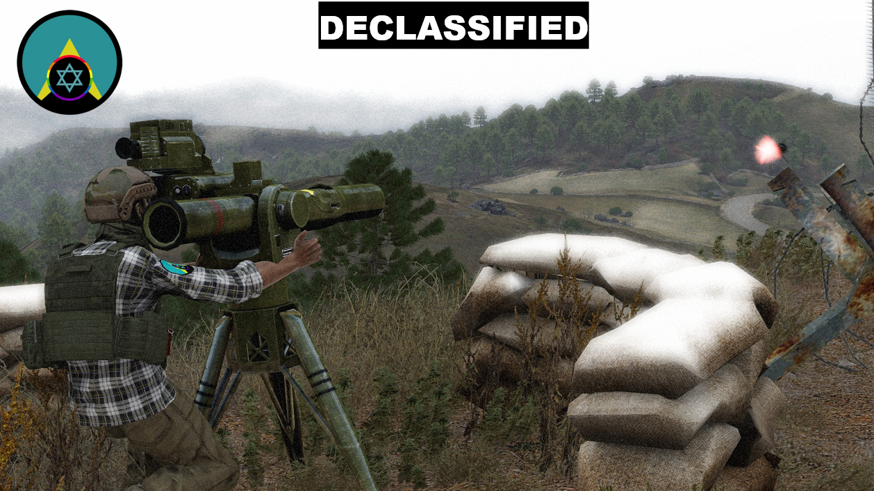NQF fighter firing an anti-armor weapon from a hillside